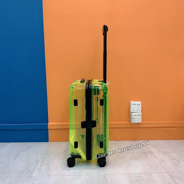 RIMOWA行李箱全新限量版四輪拉杆箱 日默瓦RIMOWA Essential Neon霓虹系列登機箱 089E青檸綠 gdx1432